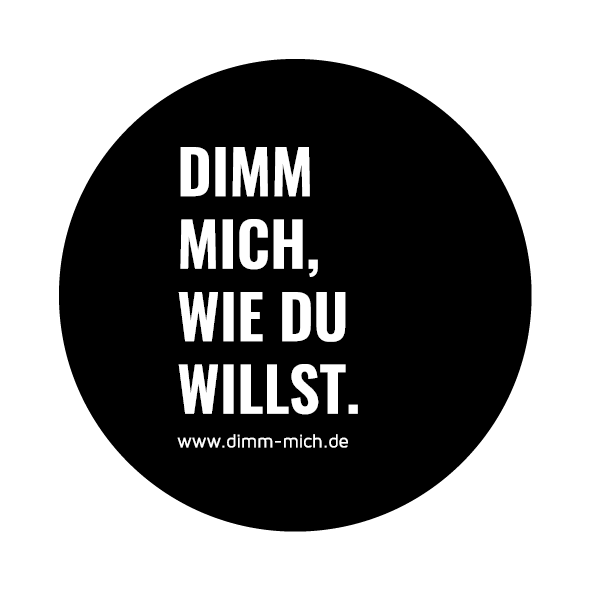 Aufkleber - Dimm mich_8cm_20232